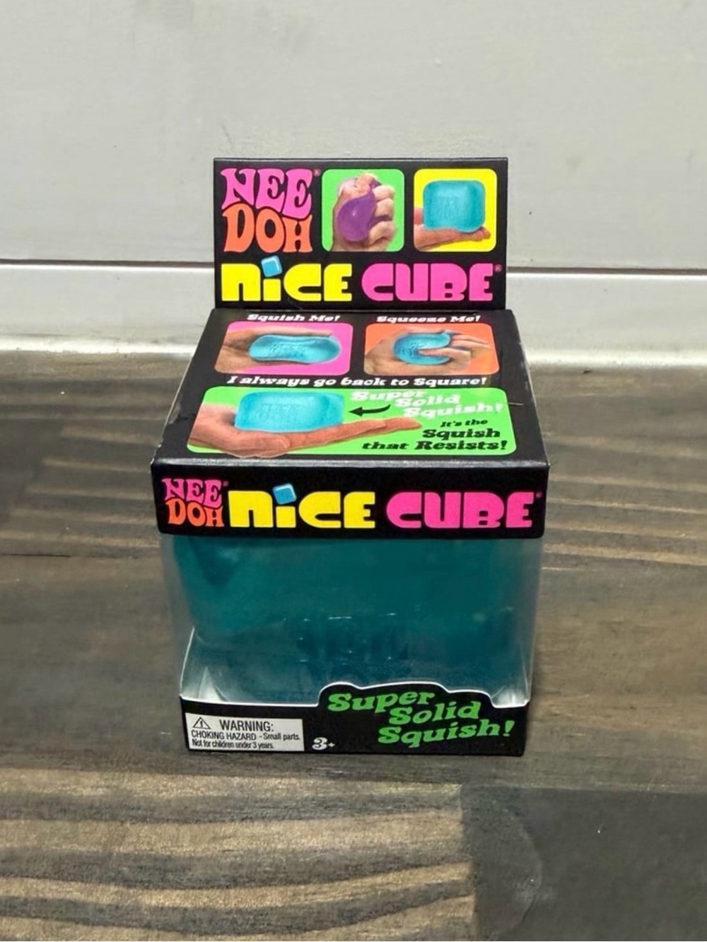 NEW NeeDoh Nice Cube Sensory Squish Toy - Teal